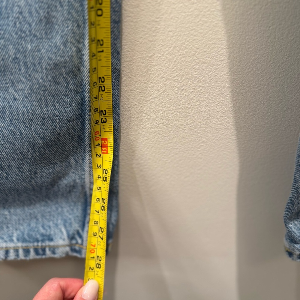 Zara Blue Cargo Wide Leg Jeans Size 4 - Picture 4 of 7